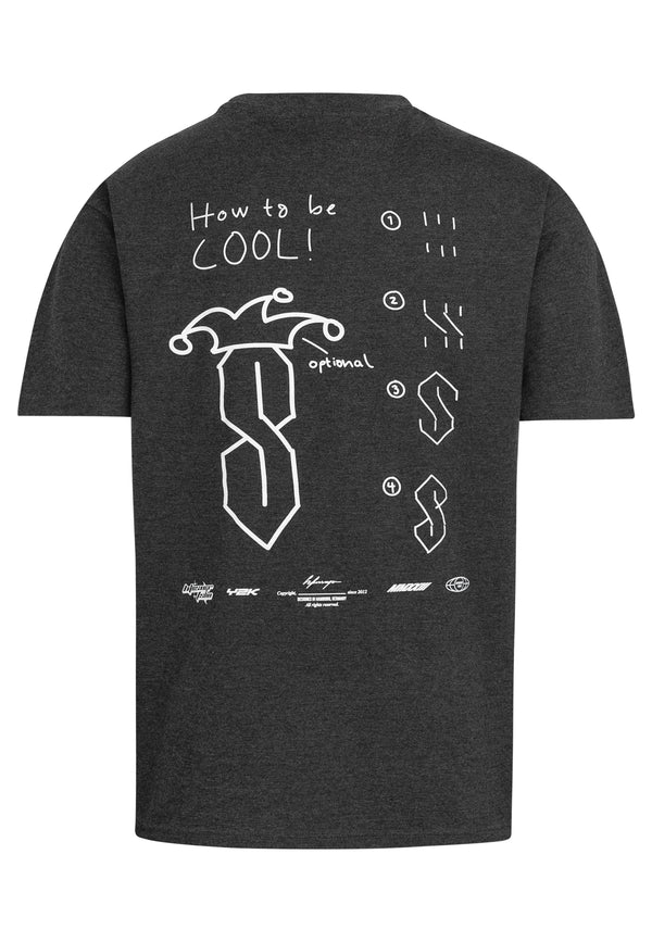 HOW TO BE Loose Fit Tee Dark Heather Grey Unisex