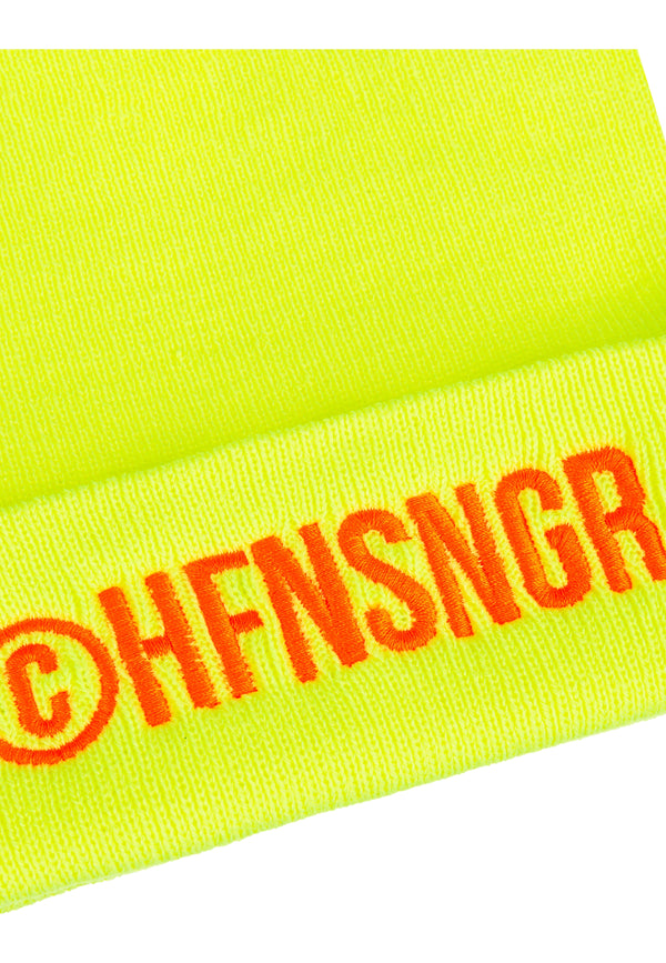 YOUR FLASH Beanie Fluorescent Yellow