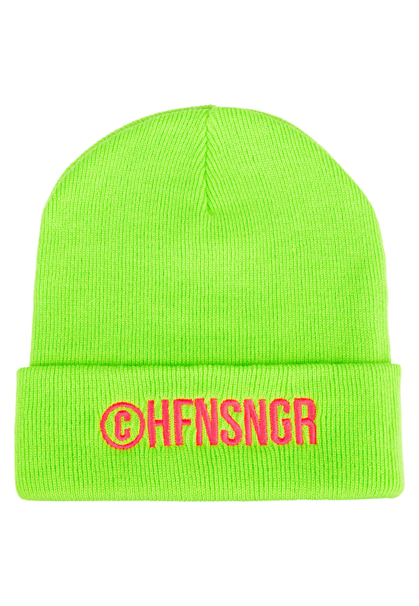 YOUR FLASH Beanie Lime Green